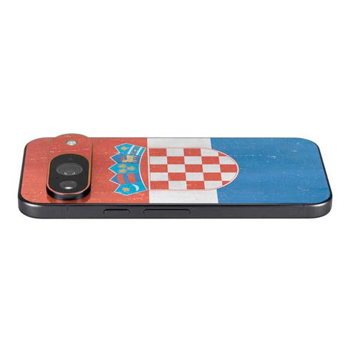 Croatia Flag Distressed Google Pixel 9 Skin